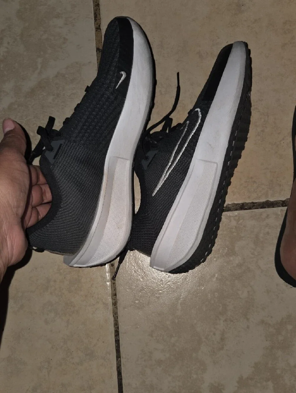 Nike Black and White Men’s Running Sneakers